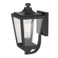 thumbnail image 2 of Worldwide Lighting E10009-001 13 in. Drayton 1-Light Painted Outdoor Wall Sconce Lamp&#44; Matte Black, 2 of 7