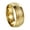 Gold, variant on Men's Stainless Steel Personality Simple 8mm Refined Style Matte Finish Sandblast Scrub Couple Ring Silver Size 10