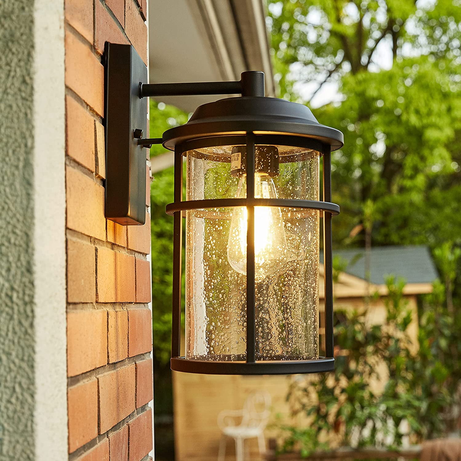 UIXE Light Fixtures Wall Mount, Exterior Wall Sconce Light