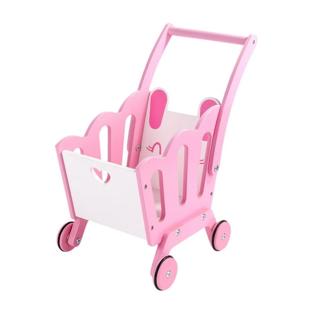 Carrito de compras para niños, carrito de supermercado de juguete, accesorios de comida de imitación, carrito de supermercado, carrito de compras para Rosa