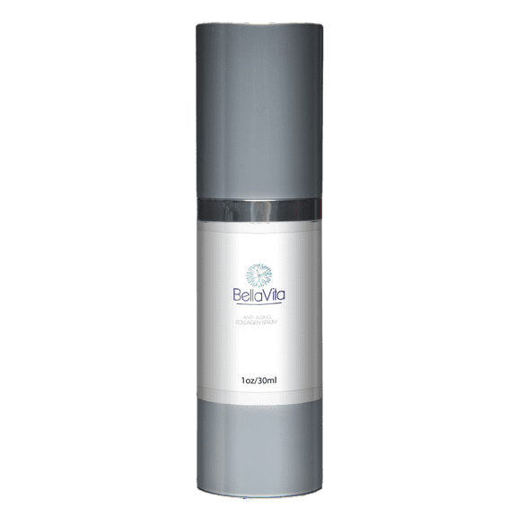BellaVita Anti-Aging Collagen Serum - Fill in Furrows and Pores, Dramatically Reduce Signs of Lines and Wrinkles- Increases elasticity - 30 ml