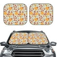 thumbnail image 2 of Sikiie Hearts And Autumn Leaves Print Foldable Car Windshield Sun Visor, Car Window Sunshade Suitable for Sedan, SUV and Truck Car Accessories-Large, 2 of 6