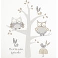 thumbnail image 5 of Levtex Baby - Night Owl Crib Bed Set - Baby Nursery Set - Grey, Tan and Cream - Owls in a Tree - 5 Piece Set Includes Quilt, Fitted Sheet, Diaper Stacker, Wall Decal & Crib Skirt/Dust Ruffle, 5 of 7