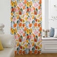 thumbnail image 6 of Spring Flowers Sheer Curtains 63 Inches Long, Floral Daisy Poppy Plants Rustic Light Filering Curtains, Breathable Simi Curtain Privacy Drapes for Living Room Bedroom Lightweight Window Treatment, 6 of 9