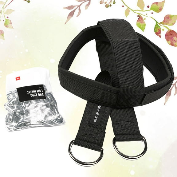 EXHUMKY Head and Neck Trainer Exhumky Black Durable Material for Adults Fitness