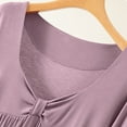 thumbnail image 5 of Amvlyk Sleepshirts for Women Modal Nightgown Below The Knee Nightwear Short Sleeve Nightshirt V-Neck Solid Color Nightdress Loose Loungewear Casual Sleepwear House Dress Home Wear Pajamas, 5 of 6