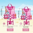 thumbnail image 3 of MoKo Kids Swim Vest for Boys Girls, Swimming Float Jacket for 46-77 lbs Kids, Swimsuit Buoyancy Swimwear, L Size, Pink, 3 of 7