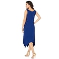 thumbnail image 2 of Roaman's Women's Plus Size Stretch Knit Mid Length Sleeveless Swing Dress, 2 of 5