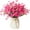 Rose Red, variant on HAOSHICS 10Pcs Artificial Spring Grass Orchid,Fake Silk Flower Bunches,UV Resistant Floral for Outdoor Indoor Home Garden Office Wedding Patio Vase Decor (rose red)
