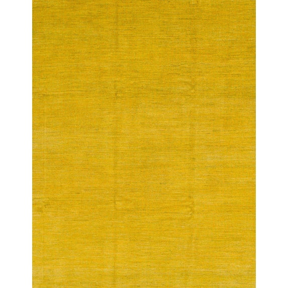 Ahgly Company Machine Washable Indoor Rectangle Abstract Orange Area Rugs, 7' x 9'