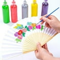 thumbnail image 4 of Hand Fan - Solid Color Folding Paper Fans, 4 of 8