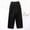 A# Black, variant on SMihono Clearance 2024 Young Ladies Plus Size Loose Casual Full Length Pants Women's Loose And Casual Solid Color Elastic Waist Warm Jacket Cotton Wide Leg Cotton Pants Black 4