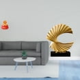 thumbnail image 2 of Adorno De Cuenca Del Tesoro Para Festival, Figura De Ola Oceánica, Escultura Abstracta De Resina, Obra De Arte Para Dormitorio, Sala De Estar, Regalo De Inauguración De La Casa, 2 of 8