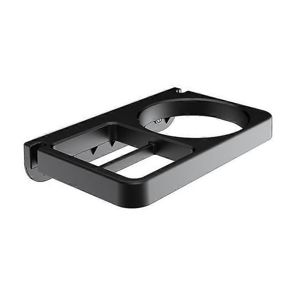 Soporte de pared para secador de pelo, compatible con plancha, soporte de pared para herramientas de peluquería (negro), 16,8 x 3,5 x 10,5 cm.