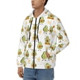 thumbnail image 3 of Honeii Lovely Avocado Print Hoodies for Men, Pullover & Full Zip, Breathable Zip up Hoodie, Sweatshirt-3X-Large, 3 of 5