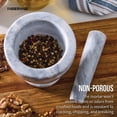 thumbnail image 4 of Farberware Professional Marble Mortar and Pestle with Oversized Handle, 4 of 16