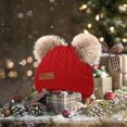 thumbnail image 6 of Fjofpr Knitted Hat for Kids Winter Hat for Boys Winter NEW 1-11 Years Old For Girls Boys Kids Winter Beanie Hat Warm Knit Thick Ski Cap With Fluff, 6 of 7