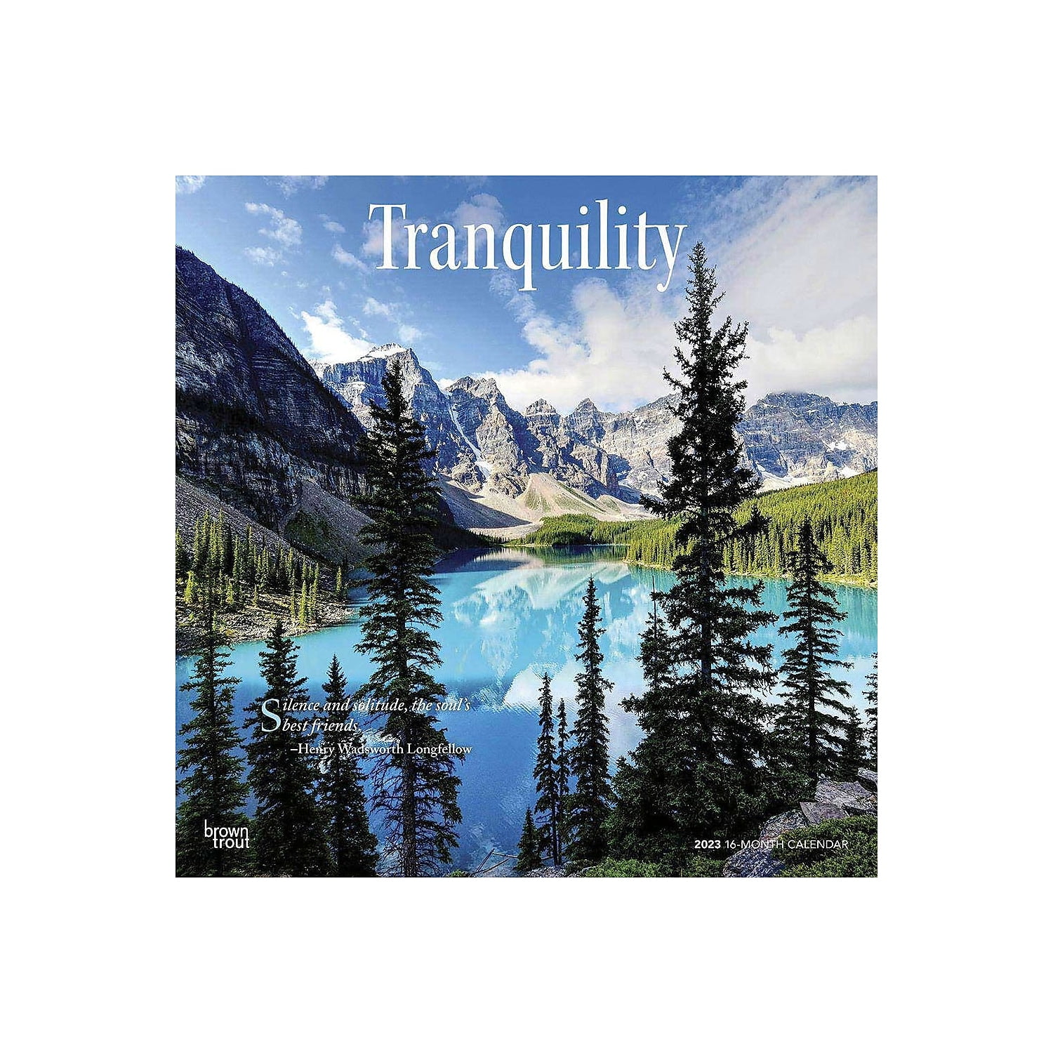 2023 BrownTrout Tranquility 12'' x 12'' Monthly Wall Calendar (9781975452919)