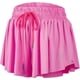 thumbnail image 1 of Pantalones cortos 2 en 1 fluidos para correr para mujeres Gimnasio Yoga Atlético Mujeres Entrenamiento Biker Spandex Lounge Sweat Falda Verano (rosa roja) Feliz Sencillez, 1 of 4