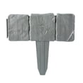 thumbnail image 5 of OIUR Faux Stone Fence Landscape Edging Easy Installation Flower Bed Lawn Yard Weed Barrier Fence Garden Bed Boundary, 5 of 7
