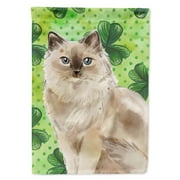 Carolines Treasures CK3067CHF Ragdoll Shamrock Flag Canvas House Size Large multicolor