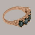 thumbnail image 5 of LBG British Made 14k Rose Gold Natural Sapphire Womens Eternity Ring - 33 size options - Size 5.5, 5 of 8