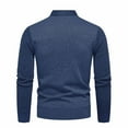 thumbnail image 3 of GA WEIHUA Clearance Sale! Mens Sweater Casual Fake Two-Piece Knitted Pullover Button Down Lapel Fall Sweaters Casual Long Sleeve Jumper Slim Fit Comfy Sweater(Navy,XXL), 3 of 8