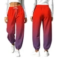 thumbnail image 4 of SeekIslan Women's Ombre Jogger Pants with Drawstring Waist for Trendy Workout and Daily Activewear, 4 of 9