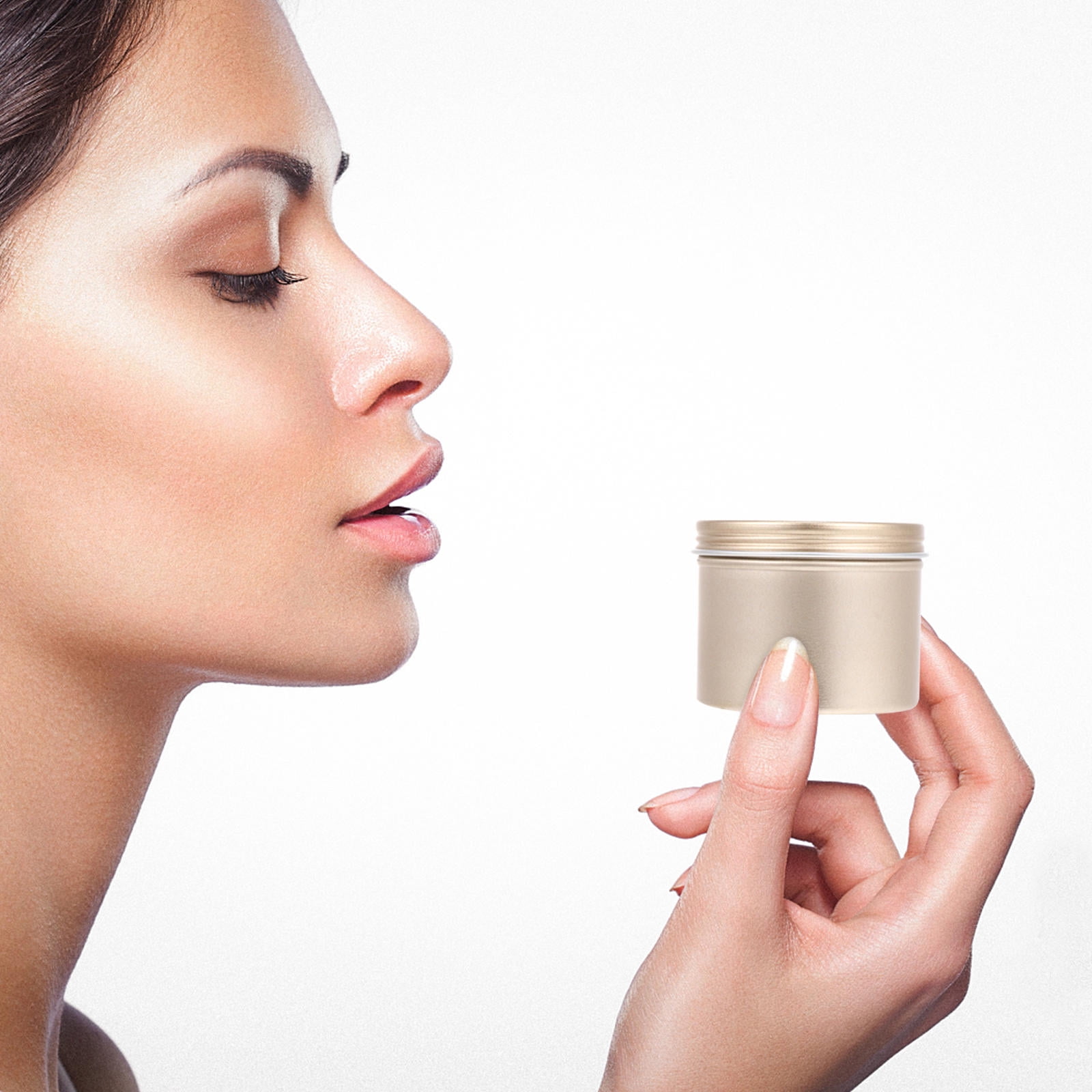 ULTNICE 12Pcs Golden Aluminum Jar Container Refillable Wide Mouth Box for Easy Storage of Cream and Body Care