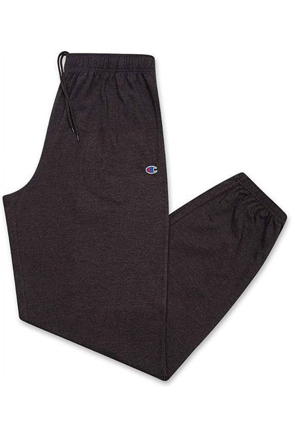 Men's Big & Tall Jersey Pants, Charcoal Heather, Size 6X
