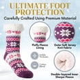 thumbnail image 5 of Fuzzy Socks for Women Cozy Fleece-Lined Sherpa Slipper Socks Super Soft Warm Plush Fluffy Nonskid Socks with Grippers for Winter Lounging Sleeping etc…, 5 of 7