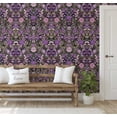 thumbnail image 5 of S4Sassy Botanical Wallpaper - Purple Wall Covering, 25" X 120" Self-Adhesive Vinyl Walls Paper, Wall Wrap, Easy Diy Walls Covering For Farmhouse Bedroom, Living Room, Cabinets, Living Spaces, 5 of 8