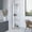 White, variant on White 75" Corner Bar Cabinet with Glass Doors and Shelving / Present Liquor for Guests