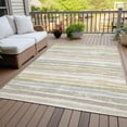thumbnail image 6 of Addison Rugs Chantille Indoor/Outdoor Transitional Stripes Ivory Washable Rectangle Rug, 3' x 5', 6 of 6