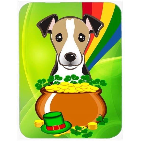 Jack Russell Terrier St. Patricks Day Mouse Pad, Hot Pad or Trivet