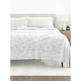 thumbnail image 6 of Comfort Canopy - 4-Piece Gray Coarse Paisley Bed Sheets Set for King Size Bedding, 6 of 11