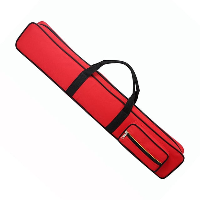 pitrice Étui de Queue de Piscine Sac de Queue de Snooker Conteneur Portable Anti-Rayures Rouge 85x18x7cm
