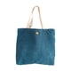 thumbnail image 4 of Práctica bolsa de compras de pana: bolsa de mano compacta y colorida para estudiantes, ideal para Azul oscuro, 4 of 8