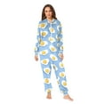 thumbnail image 2 of FORMRS Onesies Pajama for Adults Unisex Hoodie Winter Jumpsuit One Piece Sleepwear, Sizes S-2XL, Playful Fried Eggs, 2 of 7