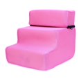 thumbnail image 4 of Maoww Portable Washable Pet Dog Stairs Ladder Ramp 3 Steps for Indoor Pink 35 x 30 x 30cm 1Set, 4 of 6