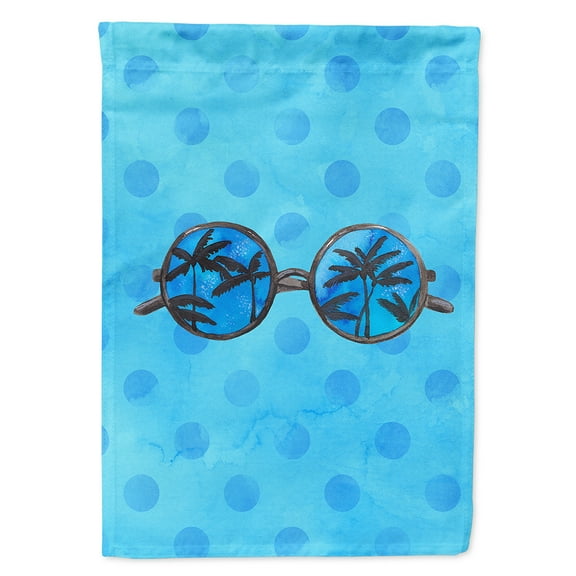 Carolines Treasures BB8176CHF Sunglasses Blue Polkadot Flag Canvas House Size  Large multicolor