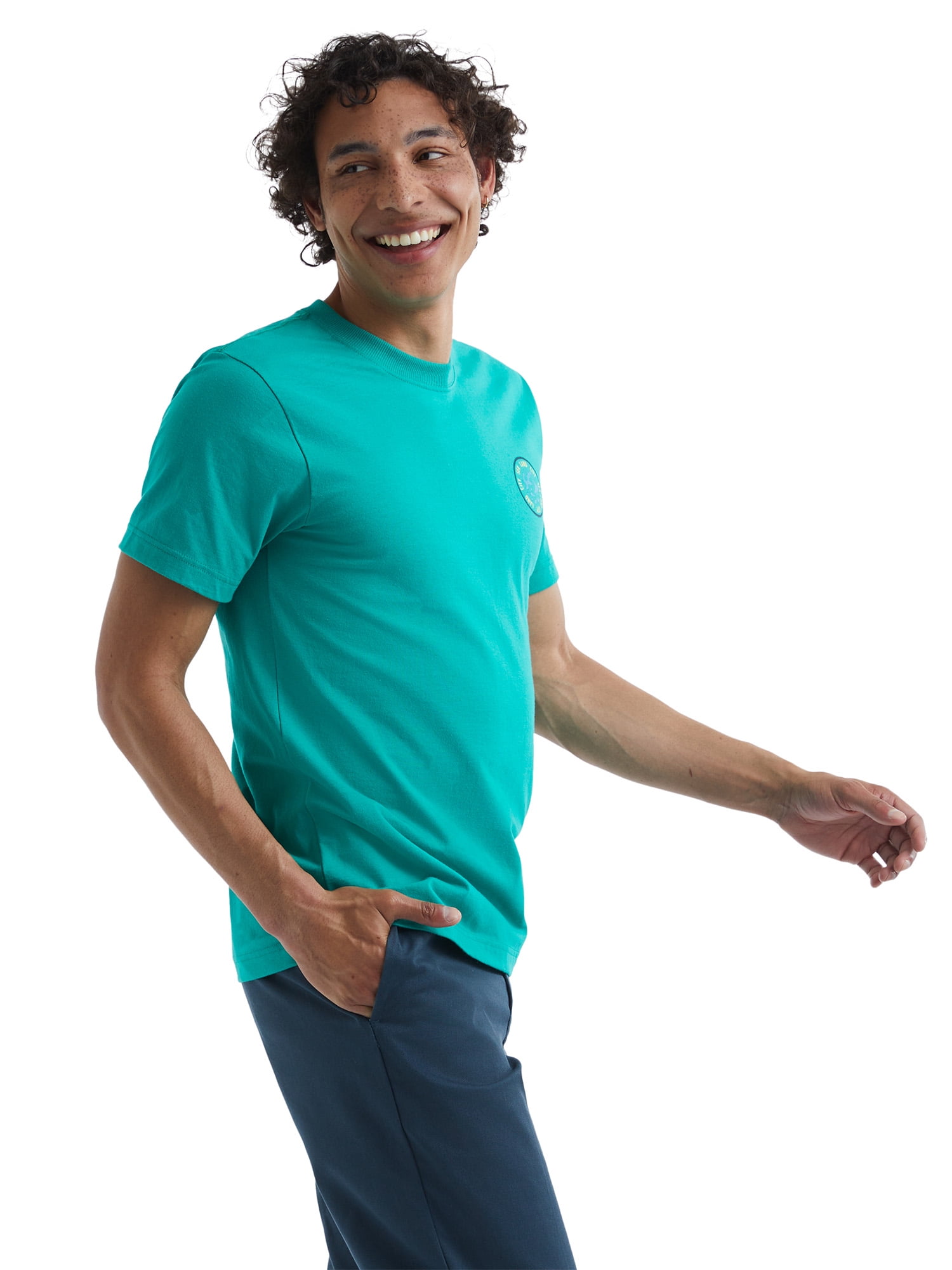 Hanes All Gender Explorer Collection City, Land, Sea Patch Graphic T-Shirt, Sizes XS-2XL