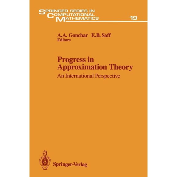Springer Computational Mathematics Progress in Approximation Theory: An International Perspective, Book 19, (Paperback)