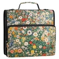 thumbnail image 5 of FORMRS Zipper Binder with Shoulder Strap 2-inch Ring 500 Sheet Capacity File Bag, Beige Floral Garden, 5 of 5