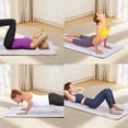 thumbnail image 4 of Avobird Yoga Mat, Non-Slip Design, Professional TPE Exericise Mat,72" x 24" 5mm Thick, Multi-Purpose Workout Mat for Women, Pilates Fitness and Floor Exercises(Pink Flower), 4 of 4