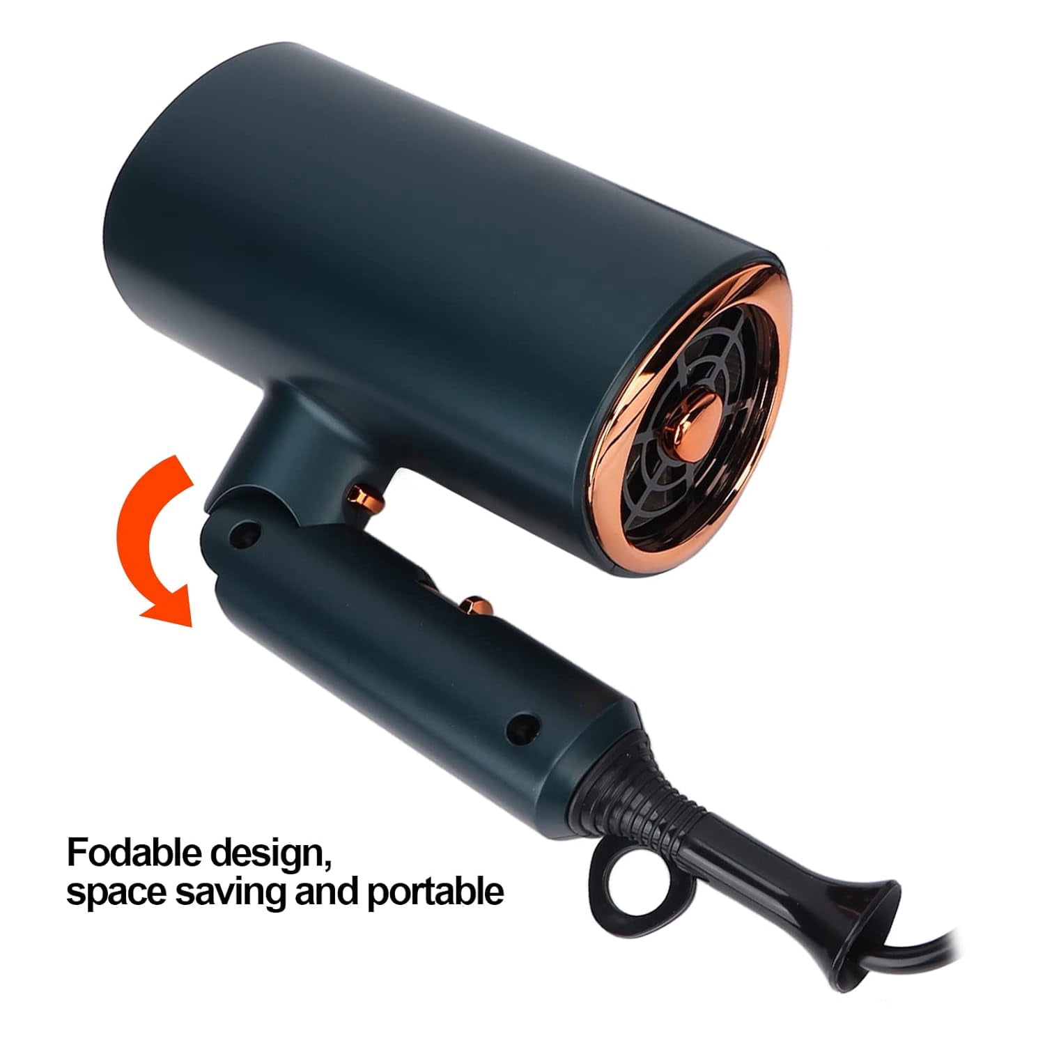 Hair Dryer, Lightweight Compact Travel Hair Dryer With Folding Handle Quick Dry Power Airflow Portable Hair Dryer Smart Controls Ergonomic Mini Hair Dryer(#2)