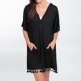 thumbnail image 3 of Elsie & Zoey Naomi One Size Hooded Poncho Swimsuit Cover Up for Women, 3 of 6