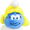 White, variant on Smurfs Women's Smurfette 3D Slipper