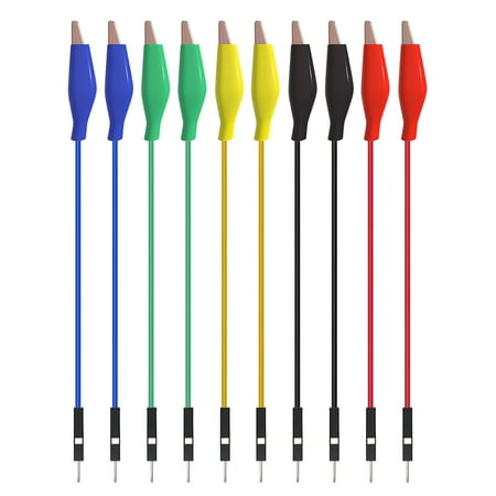 

P1533 Alligator Clip Breadboard Male Jumper Soft Test Flexible Silicone Line Test Line Electrical for Electrical and Electronic Testing