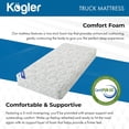 thumbnail image 3 of Kogler Innerspring Hybrid Semi-Truck Mattress, 7" Trucker Bed Mattress with Comfort Foam Top, 5" Innerspring Support, Firm Quilt Panel, Compressed in a Box for Easy Storage, White, 36X80, 3 of 5